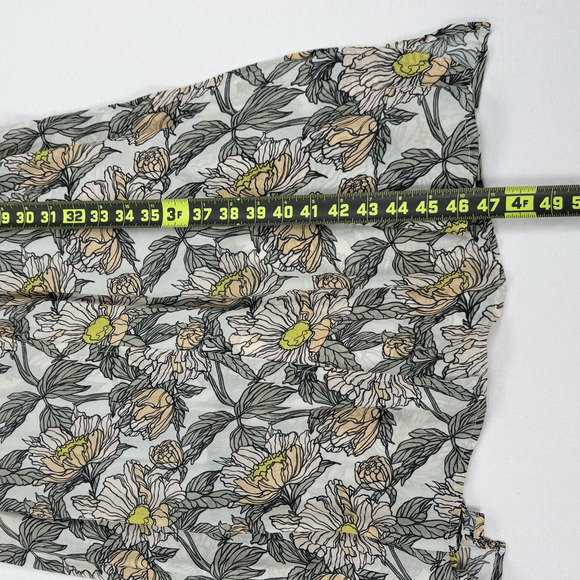 Anthropologie Blank London Dress Womens XS Gray Floral Flounce Maxi Wrap - Picture 14 of 14